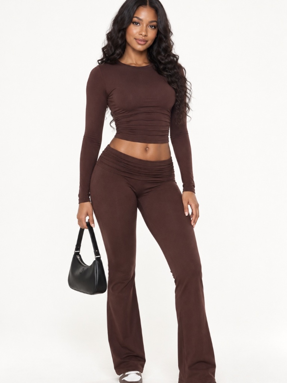 Midnight Muse Ruched Two-Piece Set